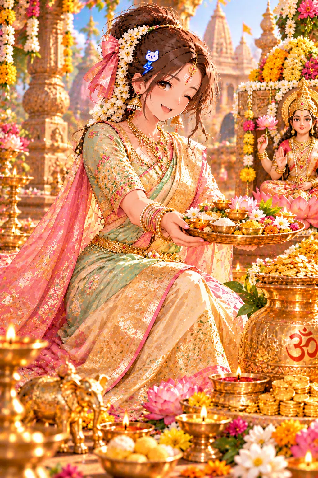 Tiny dressed for Akshaya Tritiya
