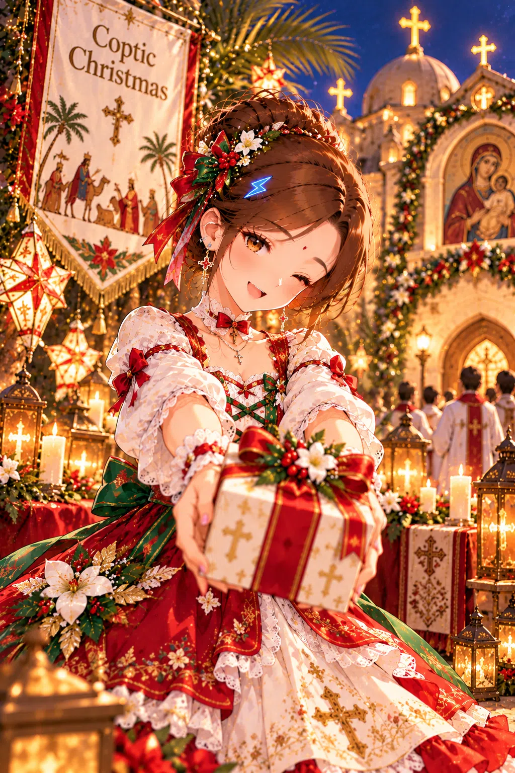 Tiny dressed for Coptic Christmas
