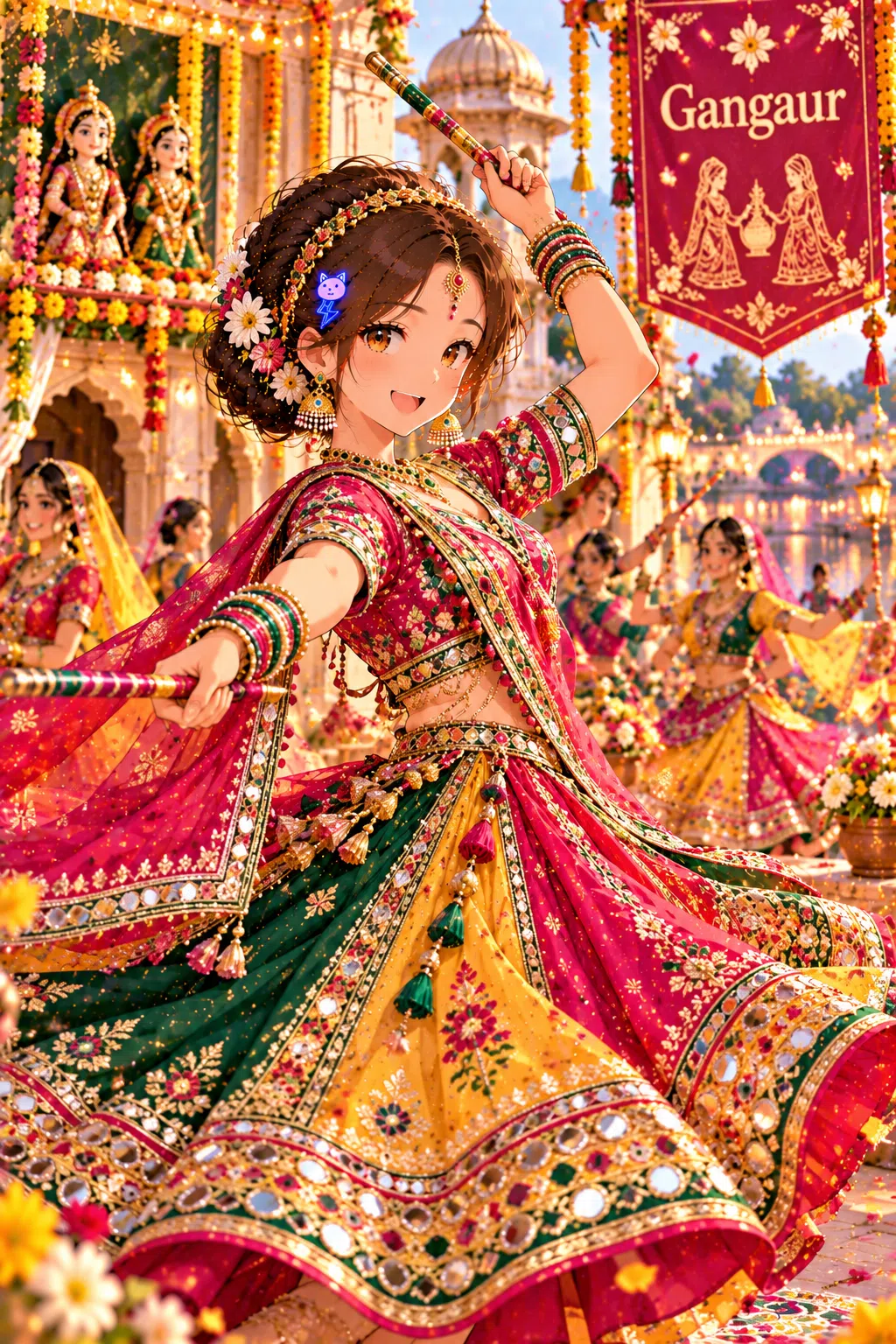 Tiny dressed for Gangaur