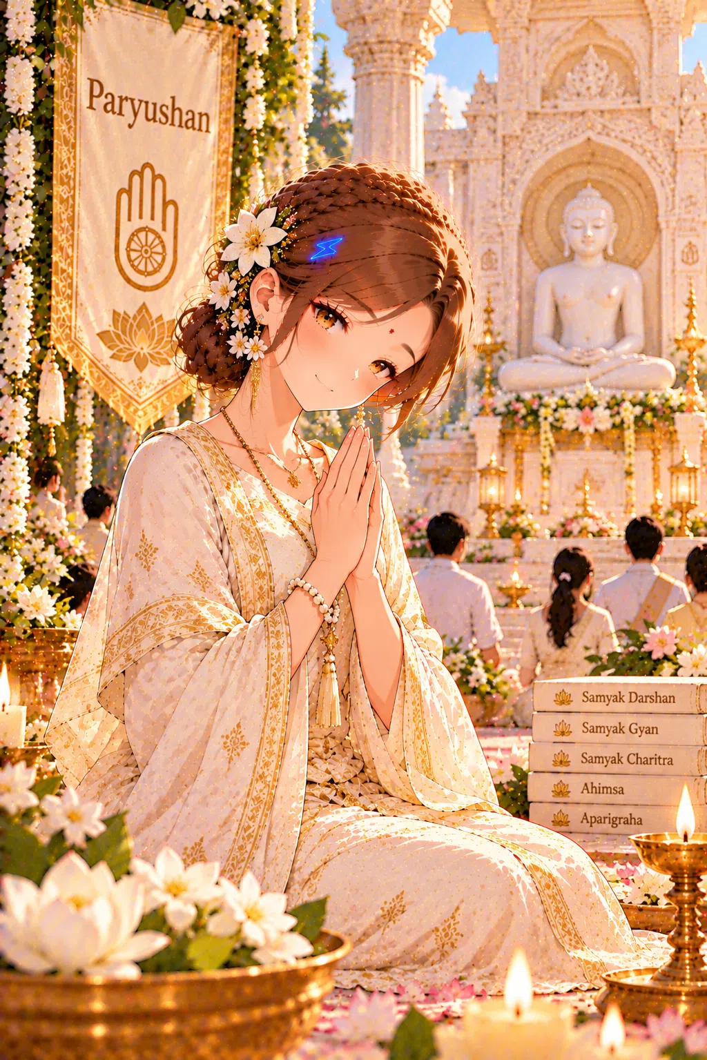 Tiny dressed for Paryushan