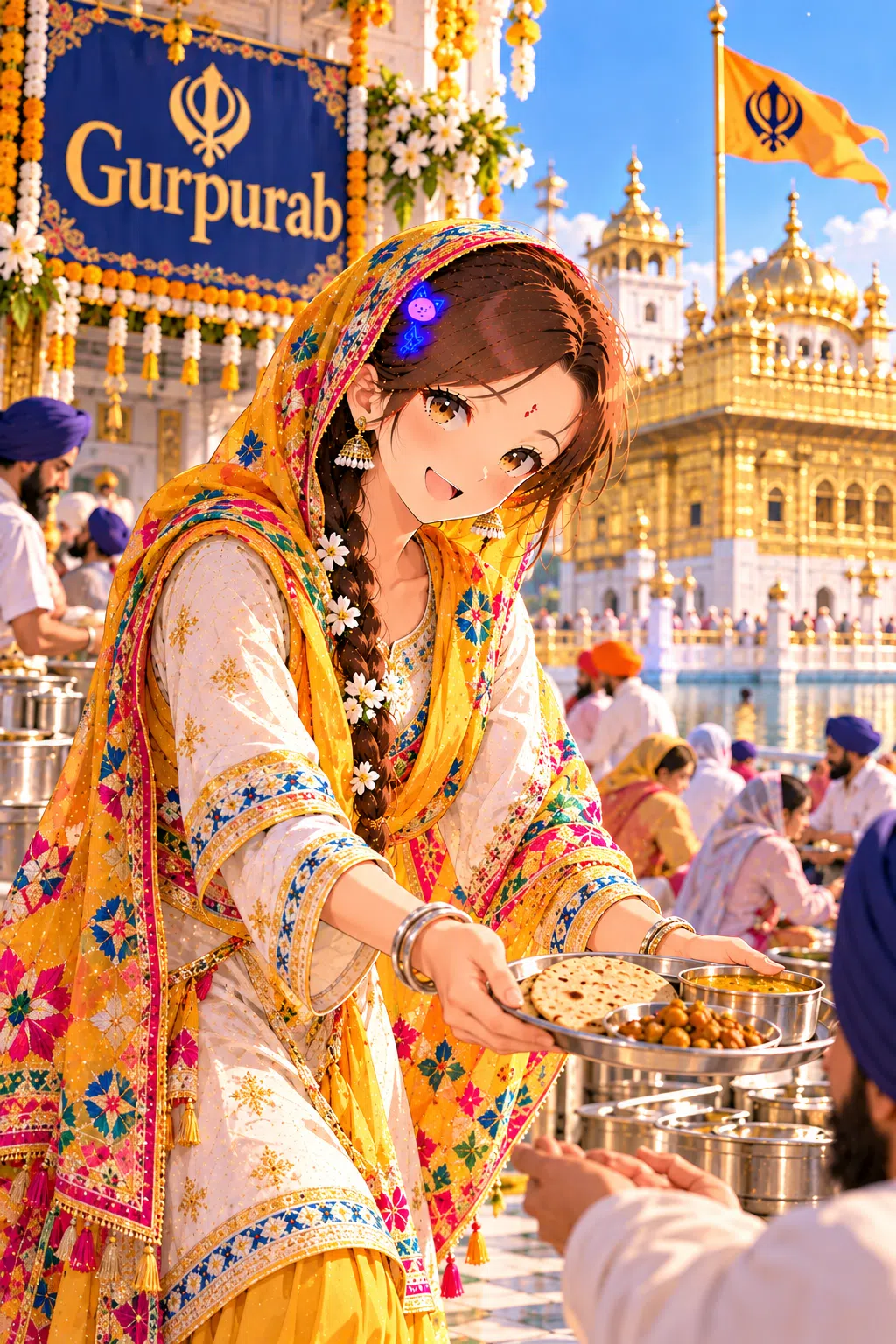Tiny dressed for Guru Nanak Gurpurab