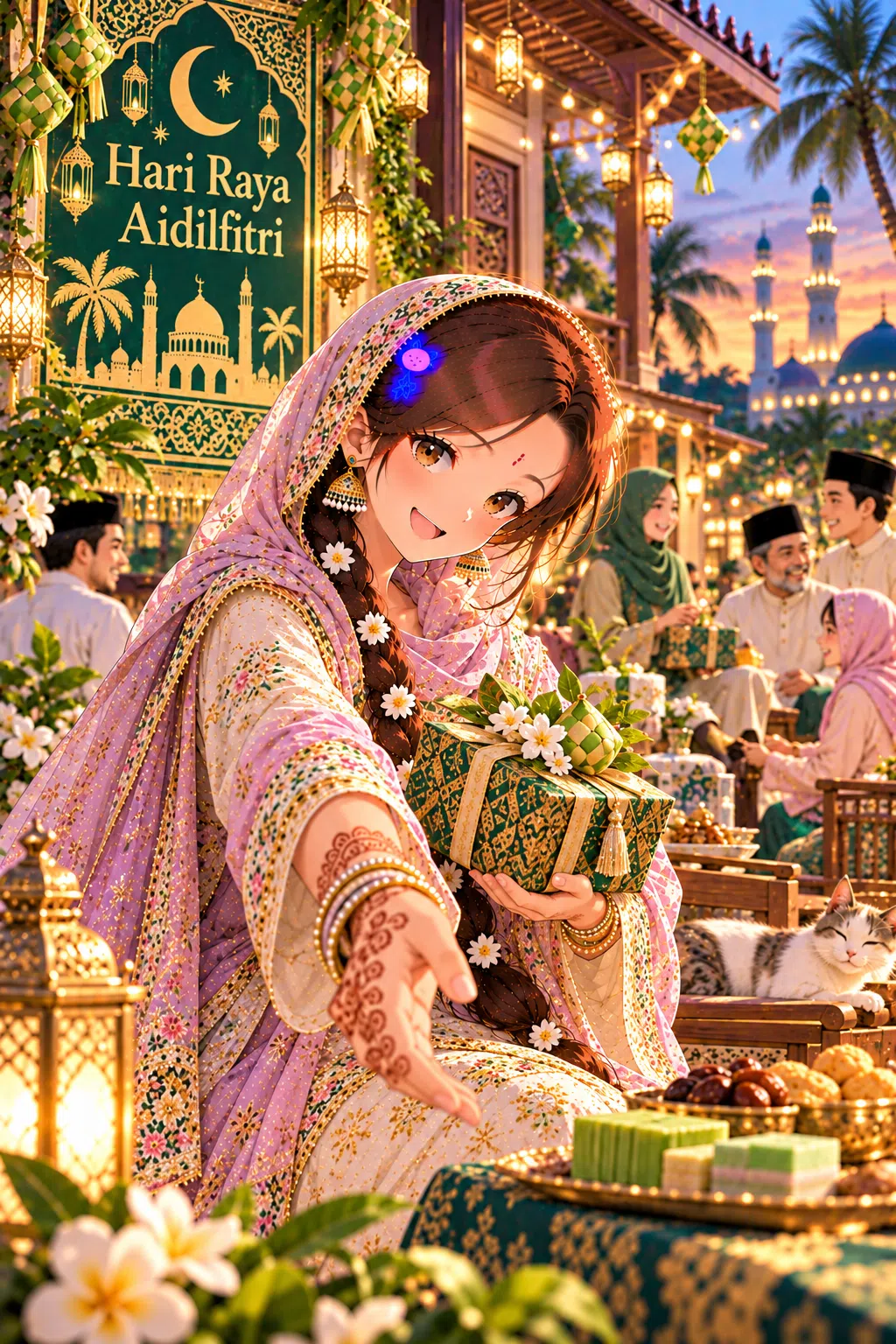 Tiny dressed for Hari Raya Aidilfitri (Malaysia)