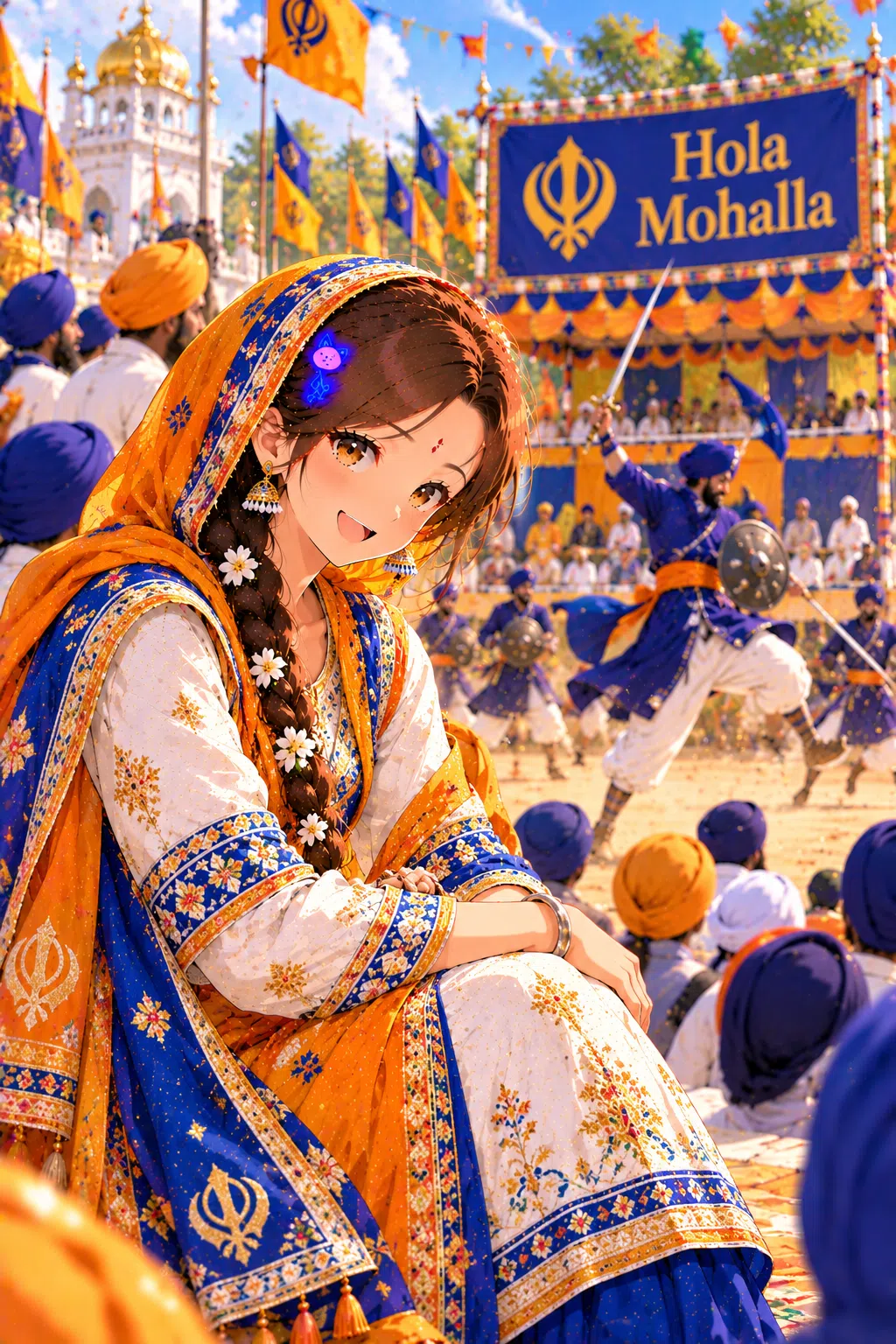 Tiny dressed for Hola Mohalla