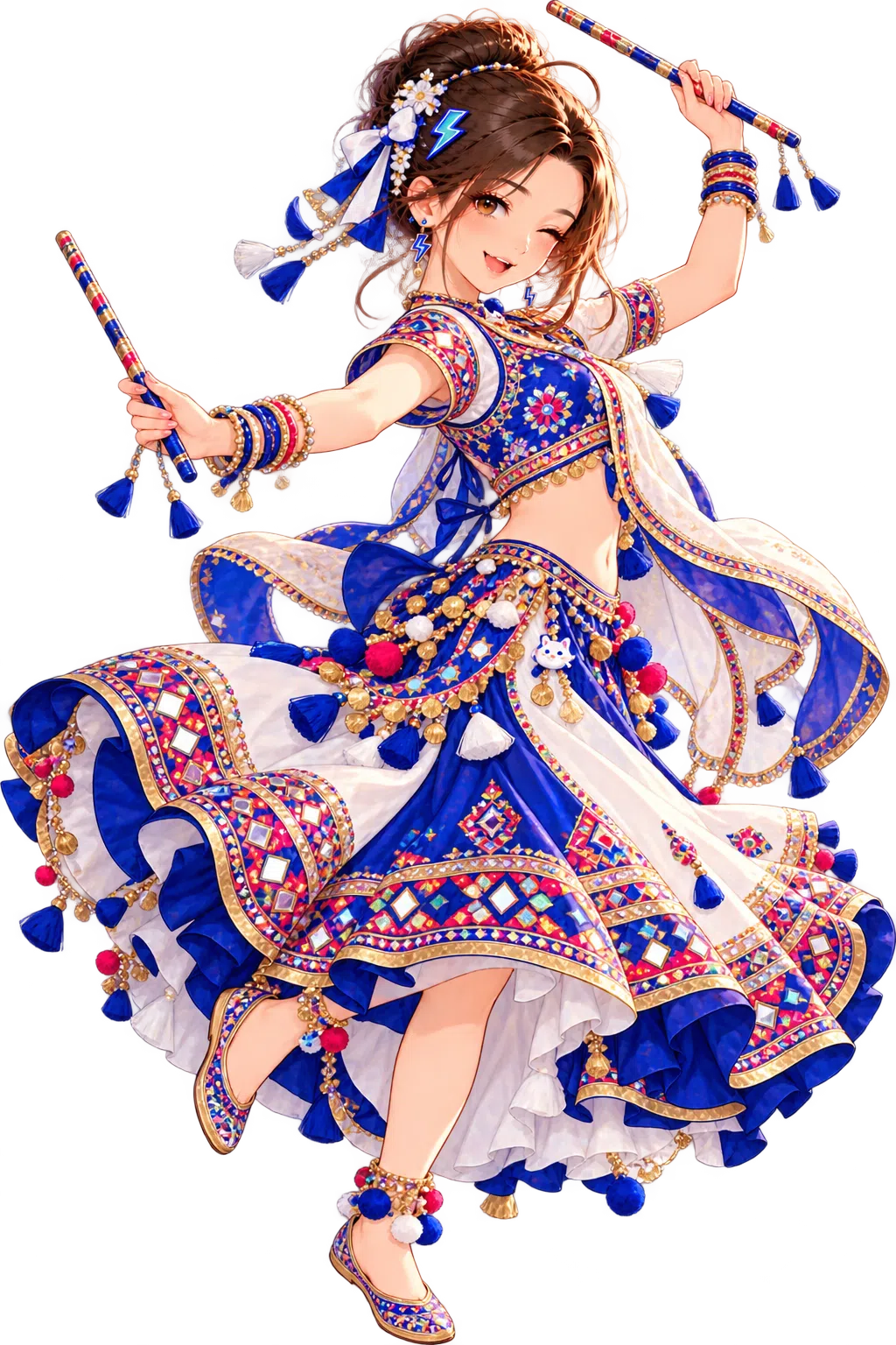 Tiny dressed for Navratri and Garba