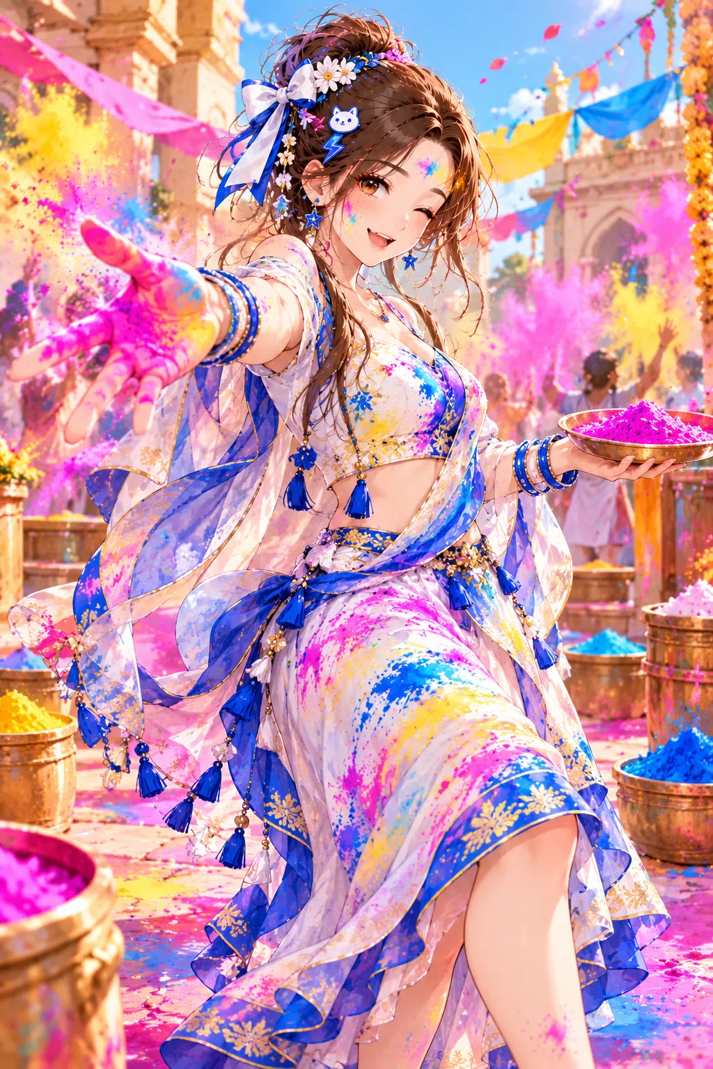 Tiny dressed for Holi