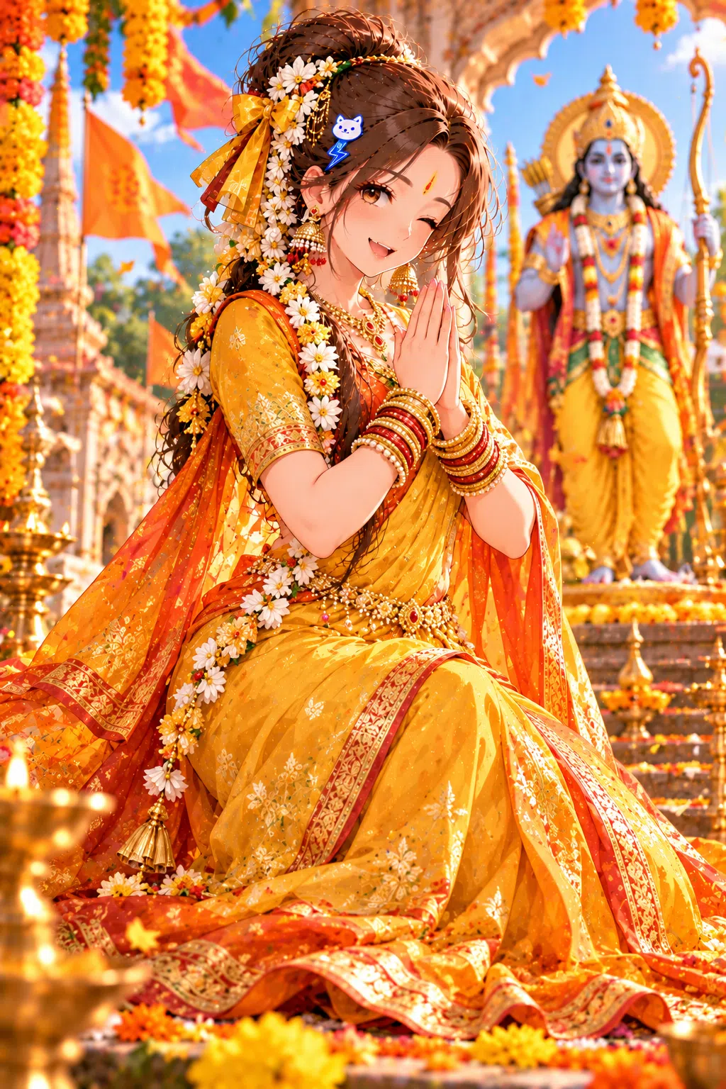 Tiny dressed for Ram Navami