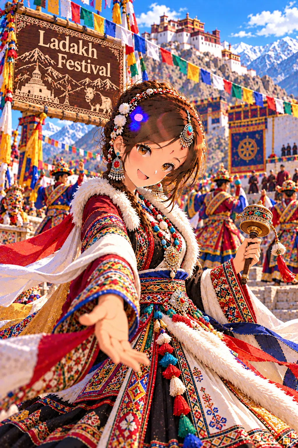 Tiny dressed for Ladakh Festival