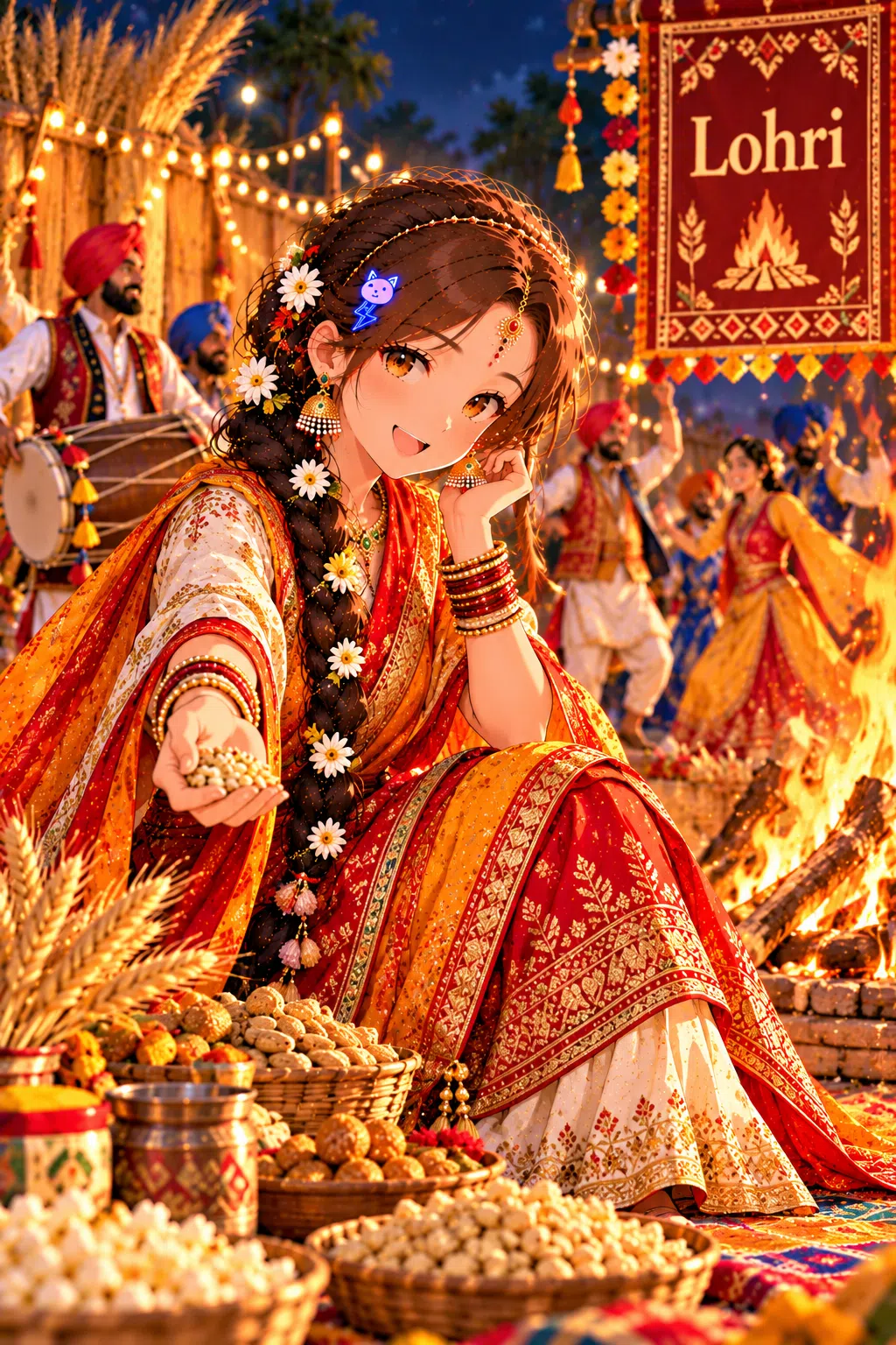 Tiny dressed for Lohri
