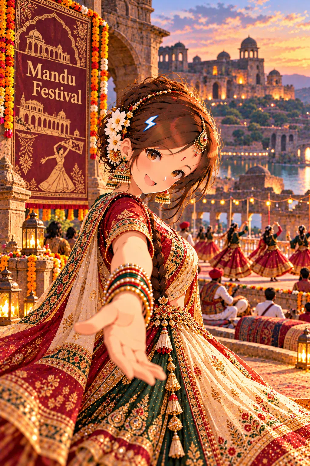Tiny dressed for Mandu Festival