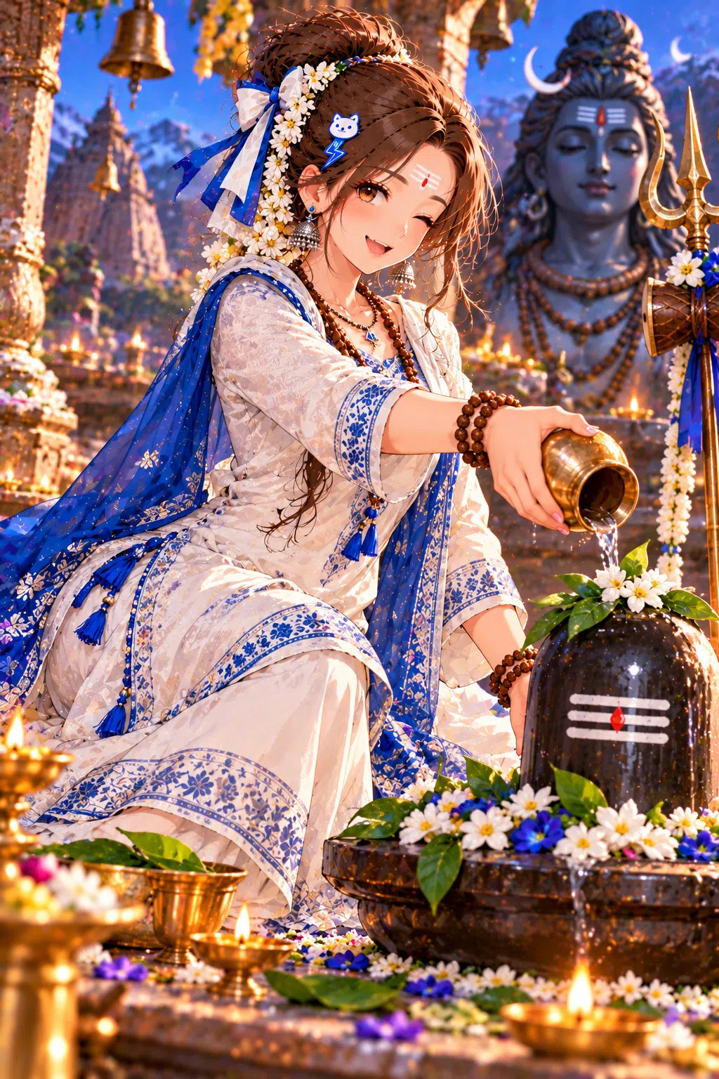 Tiny dressed for Maha Shivratri