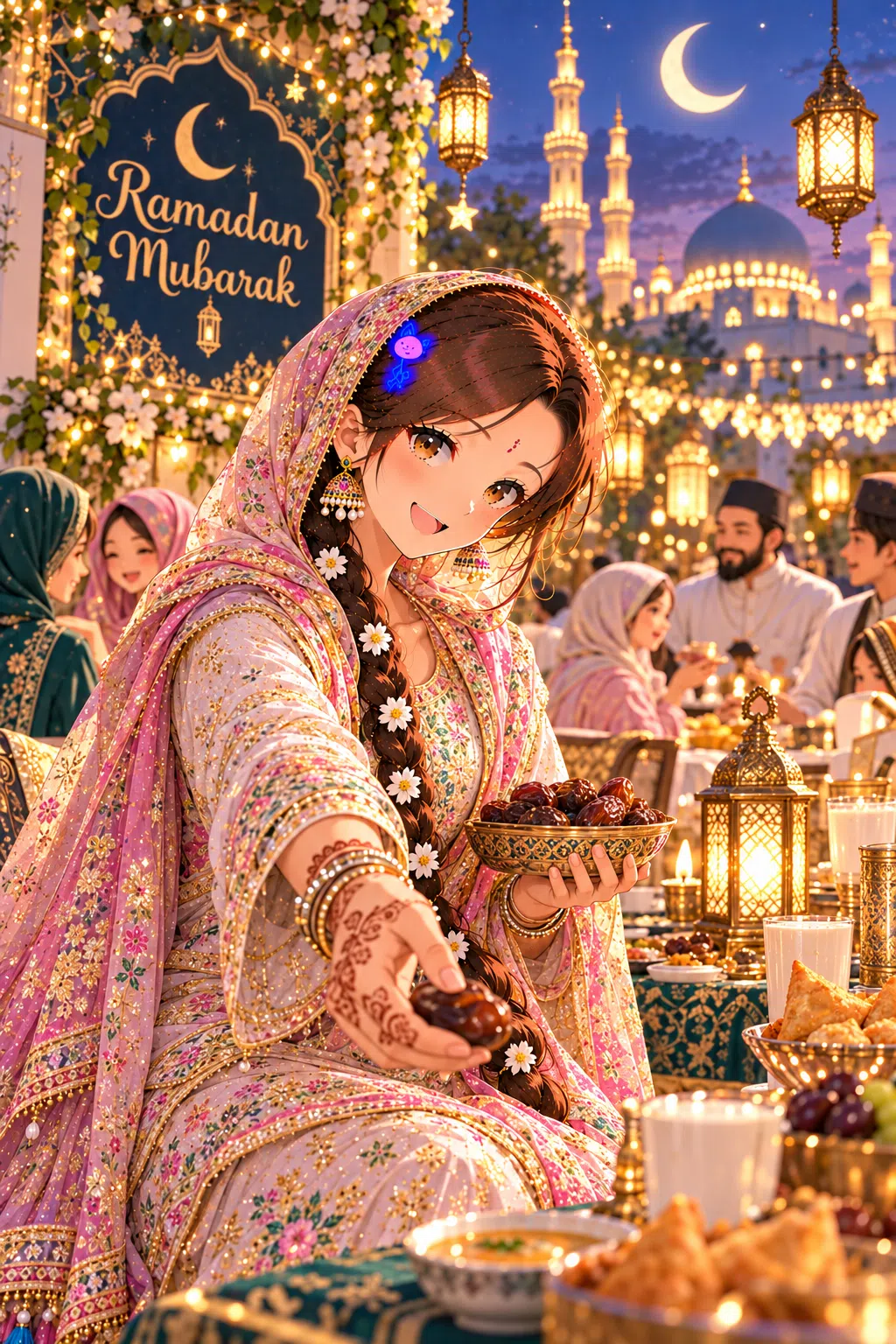 Tiny dressed for Ramadan and Iftar