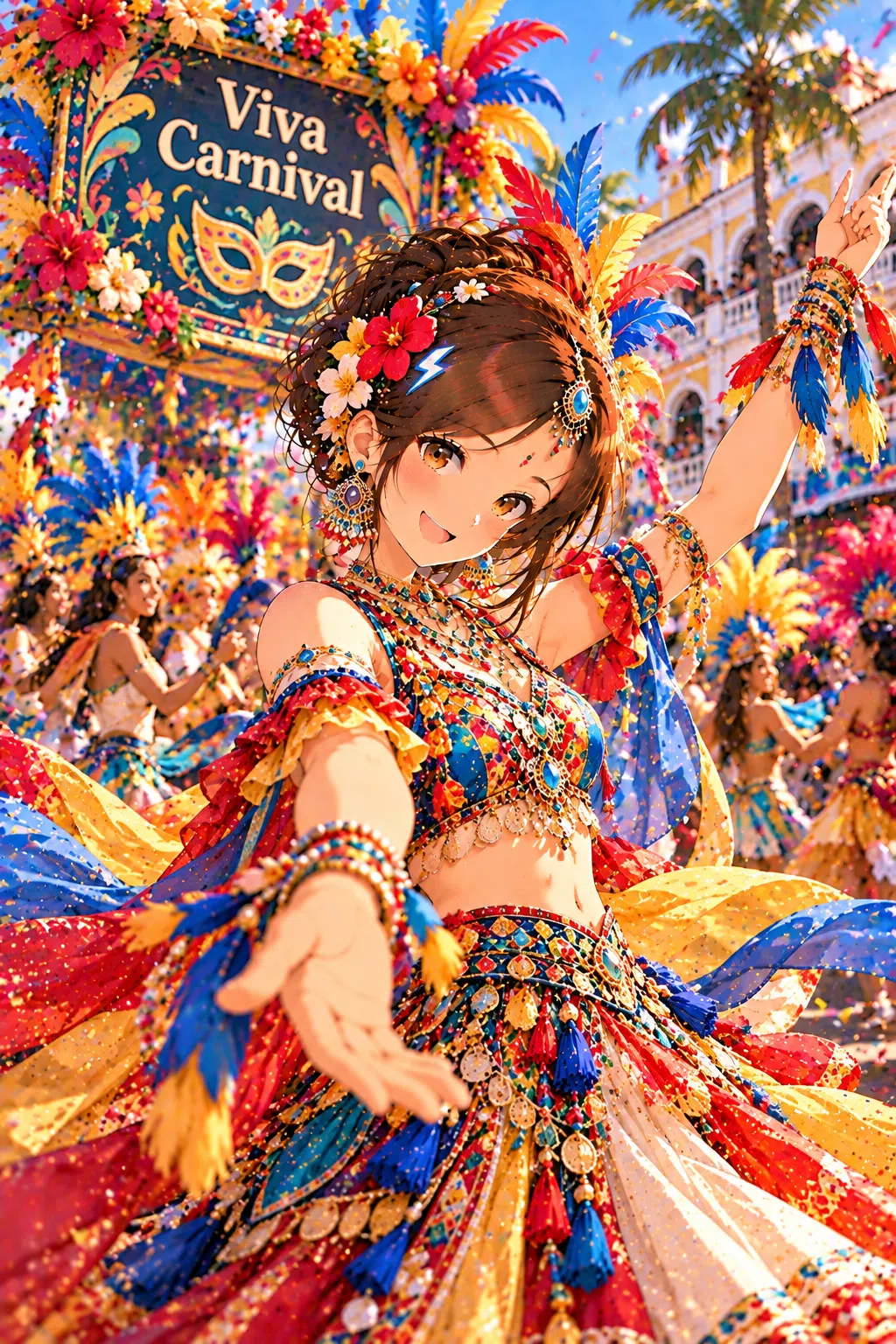 Tiny dressed for Goa Carnival (Viva Carnival)