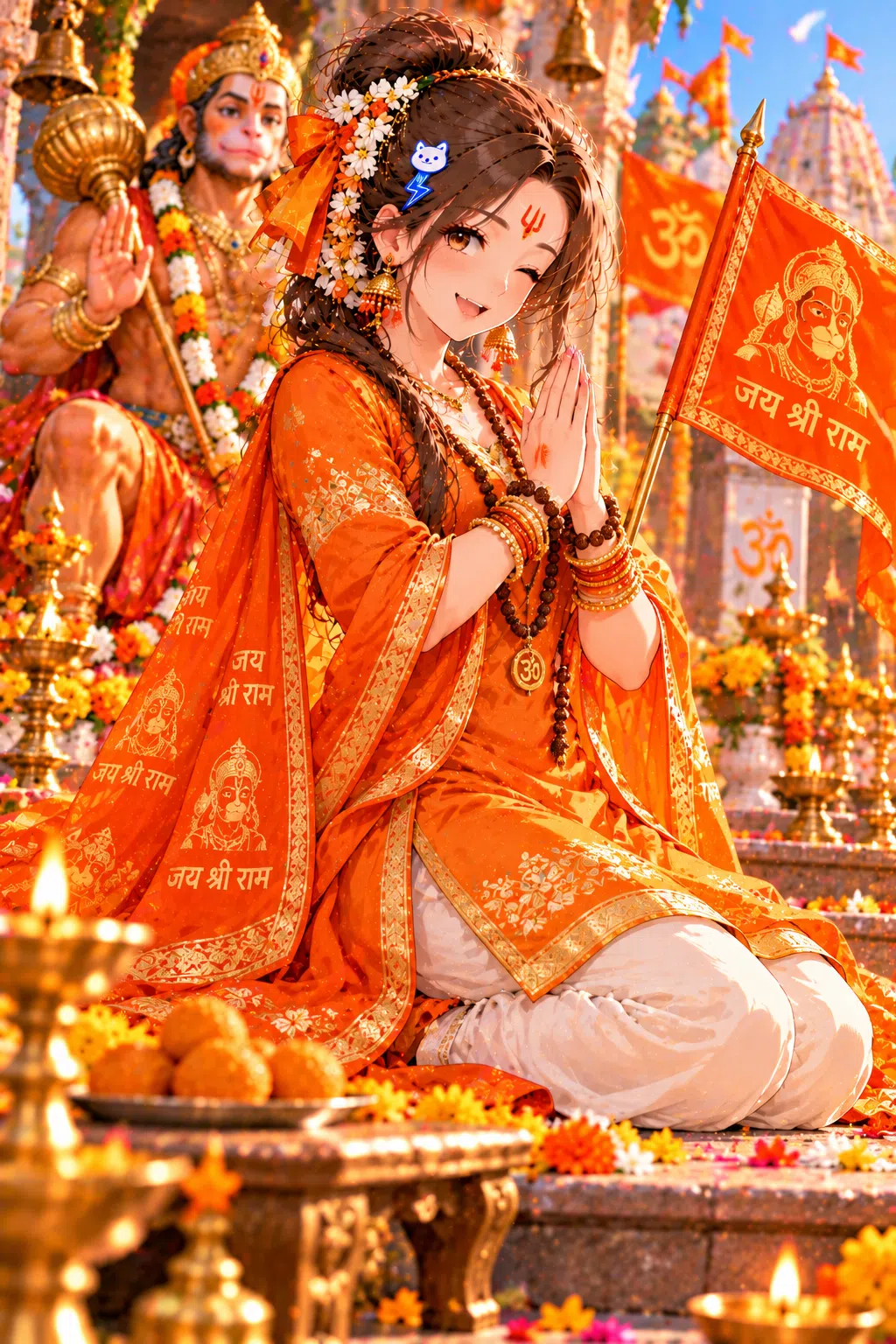Tiny dressed for Hanuman Jayanti